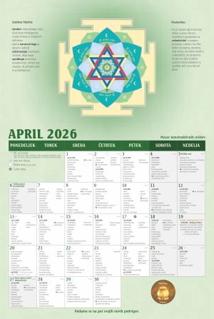 Lunin koledar ugodnih trenutkov - April 2026