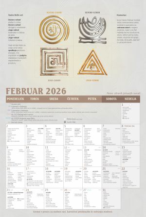 Lunin koledar ugodnih trenutkov - Februar 2026