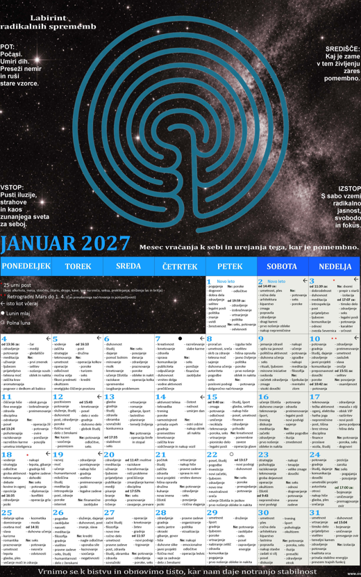 E-koledar ugodnosti 2027 - slika 2